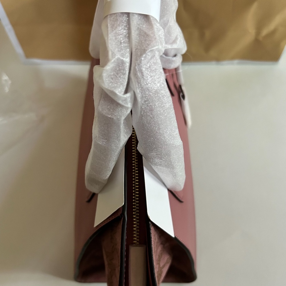 NWT Michael kors Soft Real Leather Satchel ,Rose Color - Picture 4 of 7